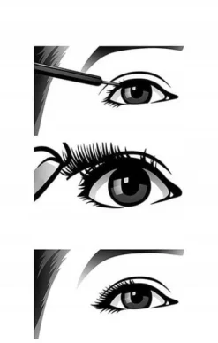 RZĘSY MAGNETYCZNE 3X DŁUGIE + PĘSETA + EYELINER