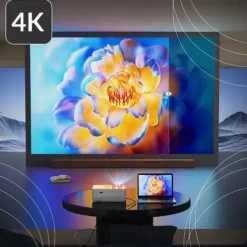 RZUTNIK PROJEKTOR SMART TV WIFI FULL HD 4K 9000lm LCD LED BLUETOOTH ANDROID