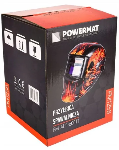 SAMOŚCIEMNIAJĄCA MASKA SPAWALNICZA FILTR AUTOMATYCZNA LCD PM-APS-600T1