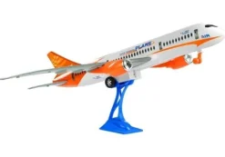 Samolot Pasażerski Biały Friction Podstawka 65 cm