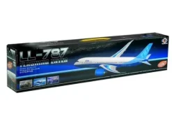 Samolot Pasażerski Biały Friction Podstawka 65 cm