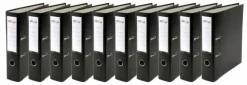 SEGREGATOR A4 50mm WZMOCNIONY OKUTY CZARNY x 5 szt