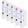 Segregator OFFICE PRODUCTS Officer z szyną, PP, A4/55mm, biały - 5szt