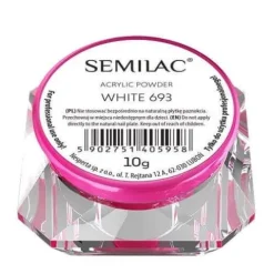 Semilac Acrylic Powder White 693, 10g