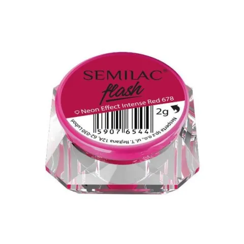 Semilac Flash Neon Effect Intense Red 678