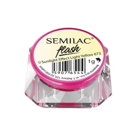 Semilac Flash Sunlight Effect Light Yellow 672
