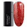 Semilac 318 Lakier hybrydowy Burgundy Red Glitter 7ml