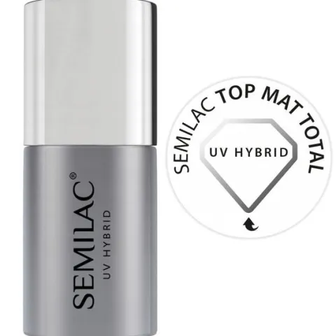SEMILAC Top mat total top matowy na lakier hybrydowy 7ml