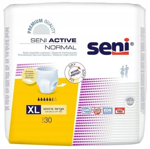 SENI ACTIVE NORMAL XL MAJTKI CHŁONNE DLA DOROSŁYCH 30 SZT.