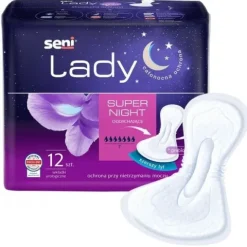 SENI LADY SUPER NIGHT Wkładki urologiczne SENI NA NOC dla kobiet 12szt.