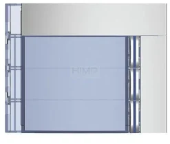 SFERA: Plakietka modułu z 4 przyciskami - 3 przyciski - Aluminium Legrand 352031