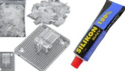 SIATKA NA BALKON Z DRUCIKIEM PREMIUM DLA KOTA BEZ WIERCENIA ZESTAW 6x3