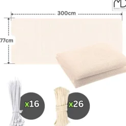 Siatka ochronna na balustrady schody balkon dla dzieci zabezpieczenie 300cm