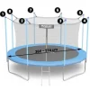 Siatka wewnętrzna do trampoliny 374cm 12ft Neo-Sport
