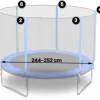 Siatka zewnętrzna do trampolin 183cm 6ft Neo-Sport