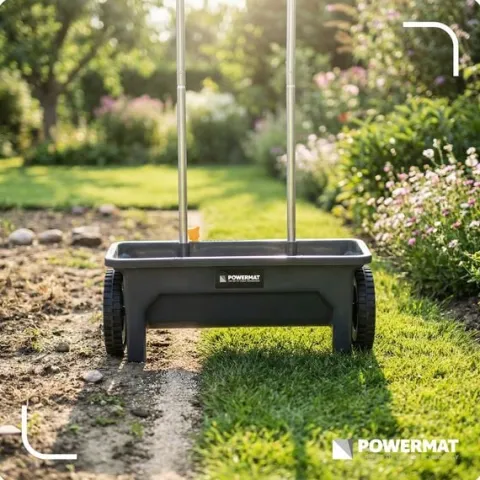 SIEWNIK RĘCZNY REGULOWANY 10 STOPNI SZEROKOŚĆ 46CM 12L DO NASION TRAW OGRÓD