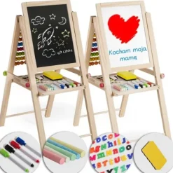 Składana magnetyczna kredowa tablica Ricokids