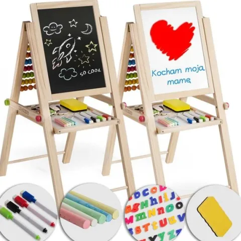 Składana magnetyczna kredowa tablica Ricokids
