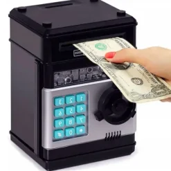 Skarbonka sejf Bankomat na Monety Banknoty dla Dzieci + PIN