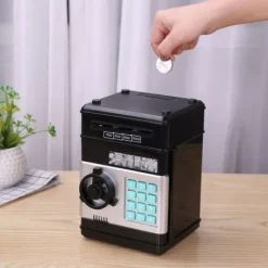 Skarbonka sejf Bankomat na Monety Banknoty dla Dzieci + PIN
