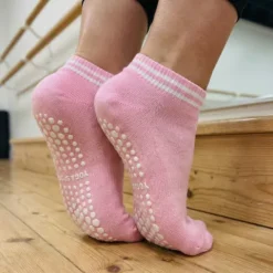 Skarpetki antypoślizgowe do jogi pilatesu baletu paski bawełna 35-38
