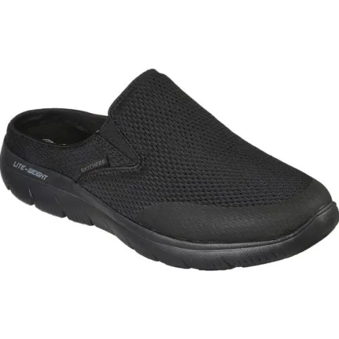 Skechers męskie czarne klapki Summits Vindicator 232296 BBK black 43