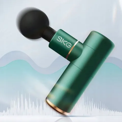SKG PISTOLET DO MASAŻU PLECÓW CIAŁA STÓP LEKKI 4 KOŃCÓWKI MASSAGE GUN