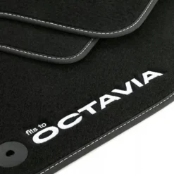 SKODA Octavia II 2008-2012 Dywaniki welurowe LOGO