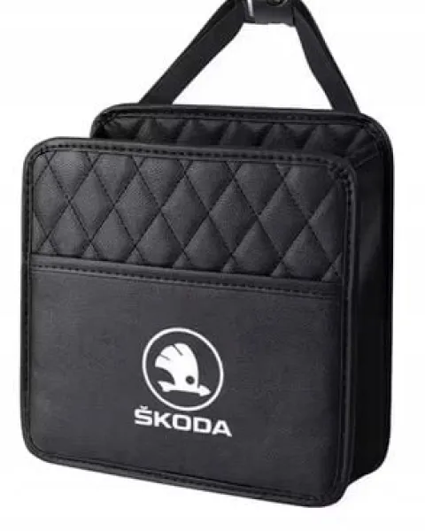 Skoda TORBA NA ZAGŁÓWEK ŠKODA wiszący ORGANIZER SAMOCHODOWY dla pasażera