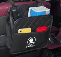 Skoda TORBA NA ZAGŁÓWEK ŠKODA wiszący ORGANIZER SAMOCHODOWY dla pasażera