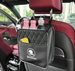 Skoda TORBA NA ZAGŁÓWEK ŠKODA wiszący ORGANIZER SAMOCHODOWY dla pasażera