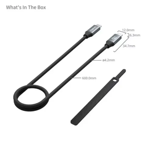 Smallrig 4788 Kabel danych USB-C (prosty) do USB-C (prosty) 35 cm