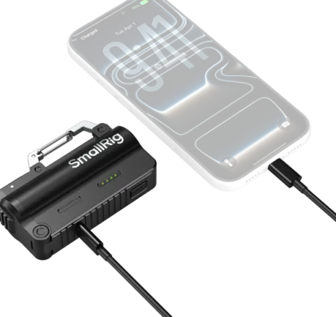 SmallRig 6091 Powerbank 10000mAh z 2 Akumulatorami Ładowarka USB-C Czarny
