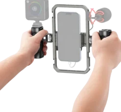 SmallRig 4121 Zestaw Vlogowy do Smartfona Klatka Cage + 2 Uchwyty