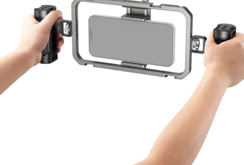 SmallRig 4121 Zestaw Vlogowy do Smartfona Klatka Cage + 2 Uchwyty