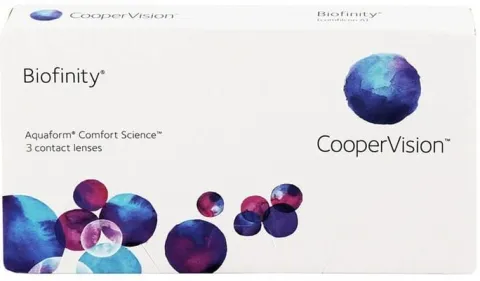 Soczewki miesięczne Biofinity, 3 szt. -2.25