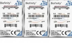 SOCZEWKI miesięczne Biofinity 3 szt Dzień i Noc -2,75