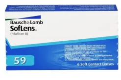 Soczewki SOFLENS 59 6 szt. BC 8.6 moc -1,75
