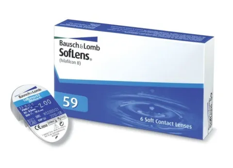 Soczewki SOFLENS 59 6 szt. BC 8.6 moc -1,75