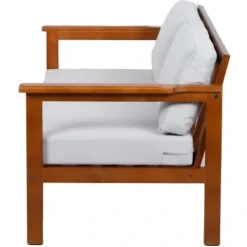 Sofa 2os. Drewniane Meble Ogrodowe Z Poduszkami CO