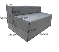 Sofka Materac składany gr.20cm! Sofa Kanapa 120cm