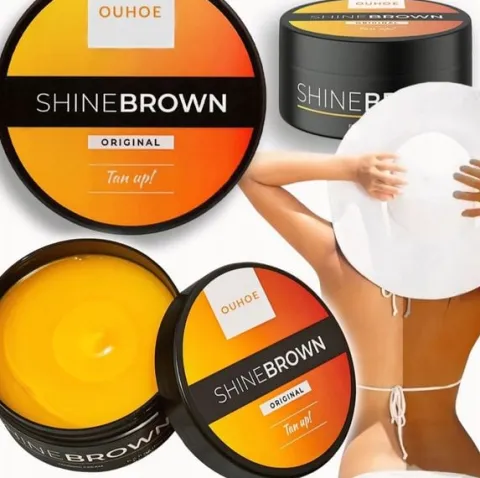 SOFT SHINE BROWN KREM PRZYŚPIESZAJĄCY OPALANIE - BRĄZUJĄCY OUHOE 100g
