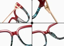 SOLIDNE Damskie Okulary Zerówki do KOMPUTERA Blue Light UV OPRAWKI Flexy OC