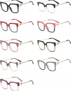 SOLIDNE Damskie Okulary Zerówki do KOMPUTERA Blue Light UV OPRAWKI Flexy OC