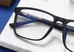 SOLIDNE Męskie Okulary Zerówki do KOMPUTERA Blue Light UV OPRAWKI Flexy