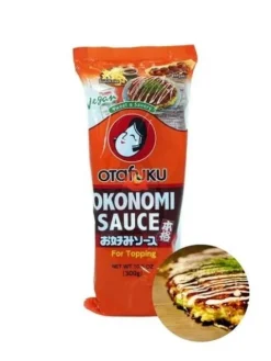 Sos japoński polewa do okonomiyaki takoyaki wegański topping słodko słony otafuku 300g