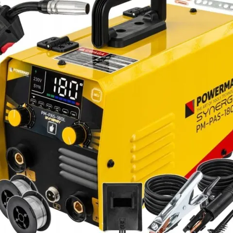 SPAWARKA INWERTOROWA MIGOMAT FCAW FLUX MMA TIG-LIFT 180A SYNERG PM-PAS-180L
