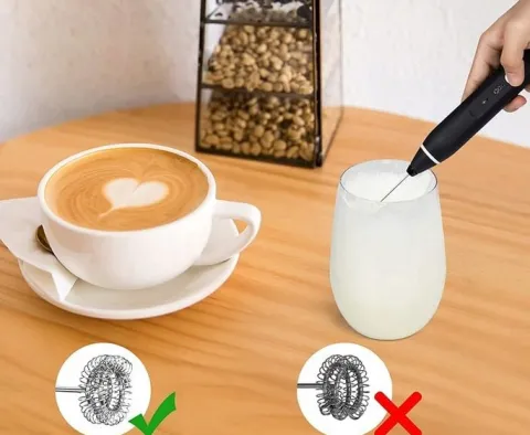 SPIENIACZ UBIJACZ DO MLEKA JAJEK KAWY MINI MIKSER ELEKTRYCZNY UBIJAK MIKSER