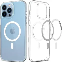SPIGEN ETUI ULTRA HYBRID MAGSAFE DO iPhone 13 Pro - BIAŁE TPU