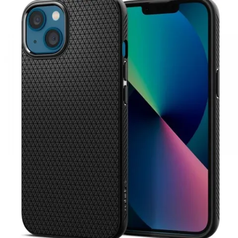SPIGEN LIQUID AIR ETUI MATOWE CZARNE DO IPHONE 13 MINI – OCHRONA